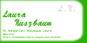 laura nuszbaum business card